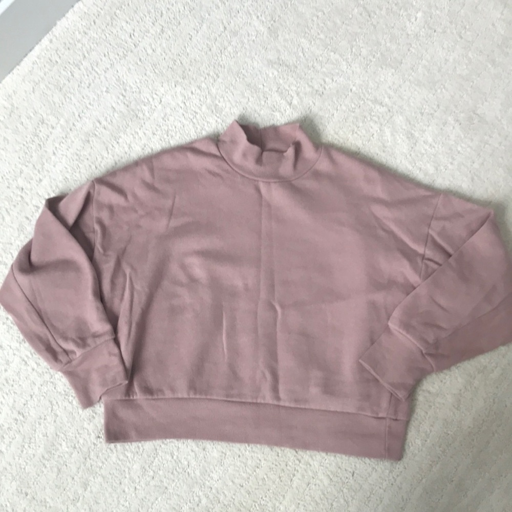 Mock neck sweatshirt